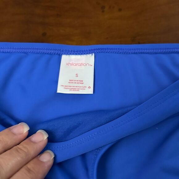 Xhilaration Blue Bikini Bottom Mid Coverage NWT Size Small - Picture 8 of 9